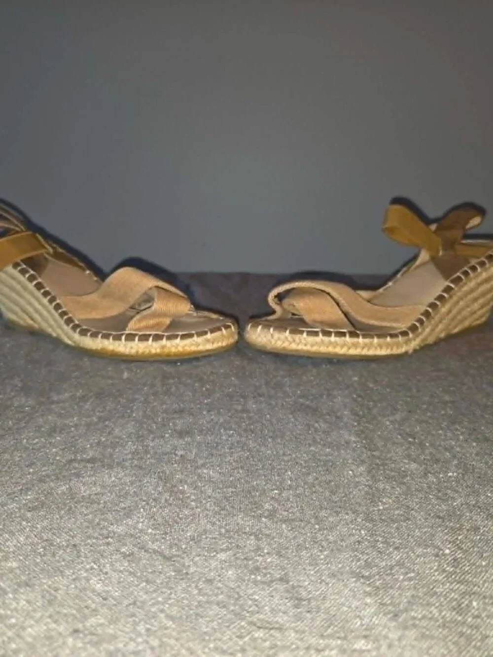 NWT Women's Espadrille Wedge Sandals Size 7 Brown